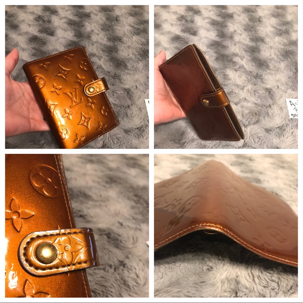 Authentic Louis Vuitton Bronze Agenda PM - Picture 3 of 8